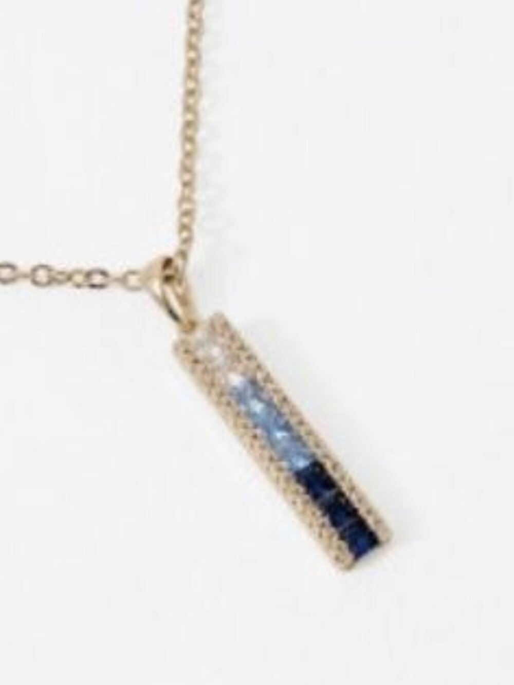 Vince Camuto Blue CZ Ombre necklace
